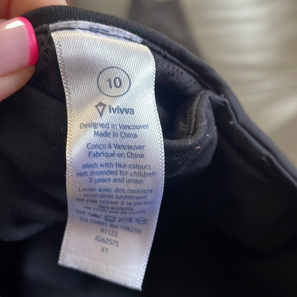 Ivivva Girls Capri Leggings size 10 - Picture 5 of 5